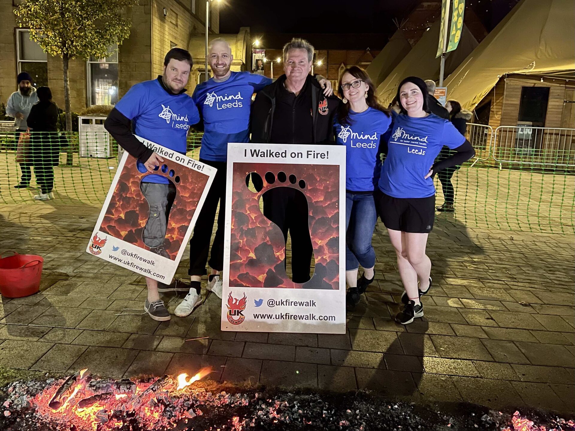 Hotstepping for Leeds Mind Firewalk