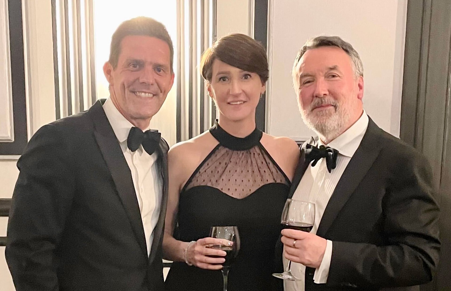 Rob Smith, Deb Hetherington and Stuart Clarke at the Leeds Digital Ball 2022