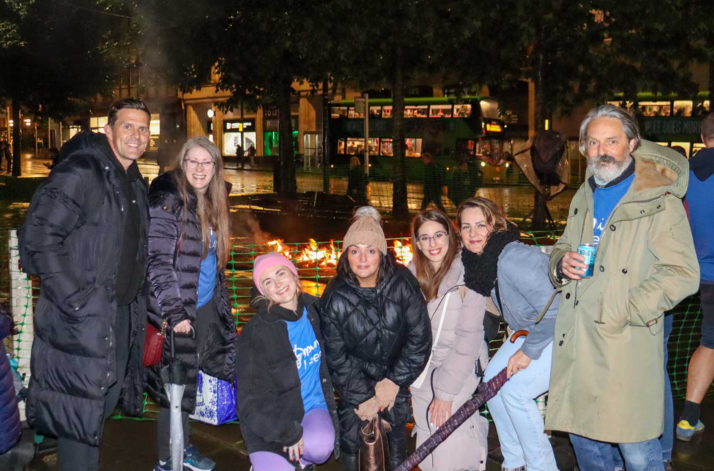 Some of the Perform Partners Team participating in 2023 Leeds Mind Firewalk